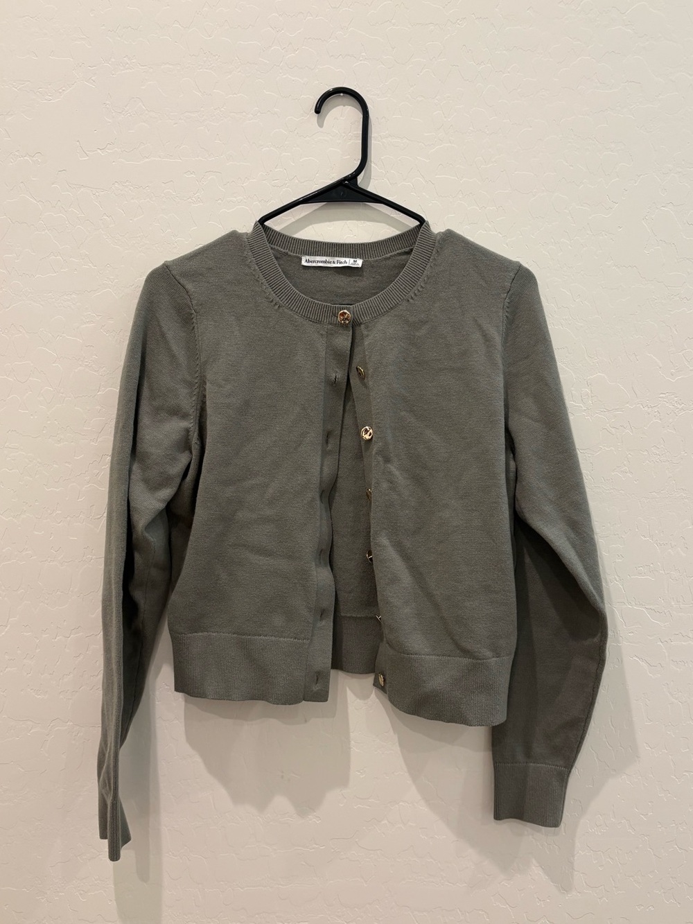 Abercrombie & Fitch Olive Green Women's Cardigan Sweater